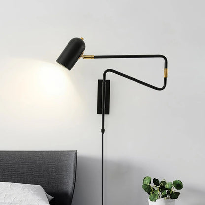 Swivo Plug In Swing Arm Wall Lamp
