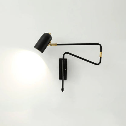 Arley Swing Arm Hardwired Reading Wall Lamp