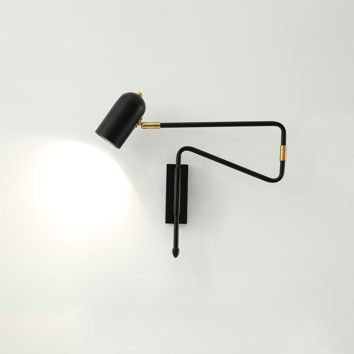 Arley Swing Arm Hardwired Reading Wall Lamp