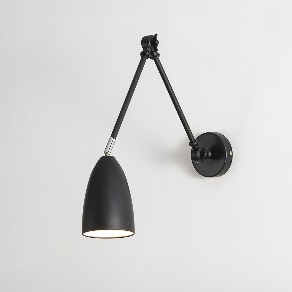 Bennett Double Swing Arm Cone Wall Sconce