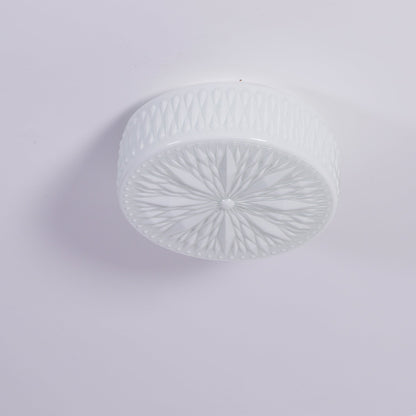 Celestine Glass Drum LED Flush Mount Ceiling Light