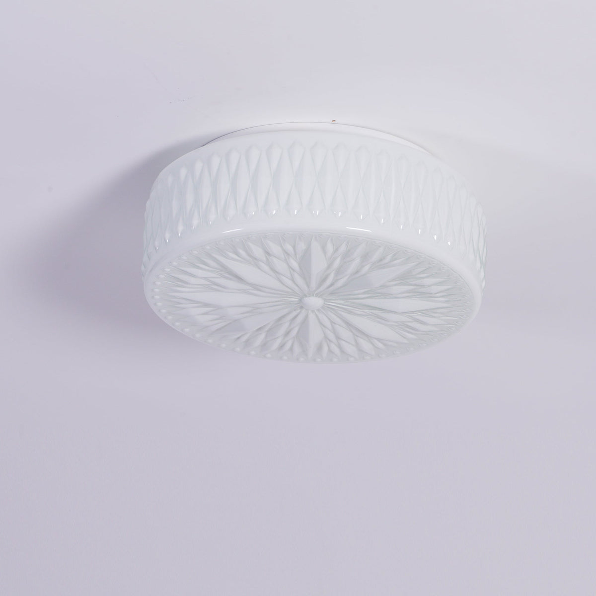 Celestine Glass Drum LED Flush Mount Ceiling Light