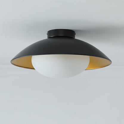 Ombrelle Gold Leaf Dome Ceiling and Wall Light
