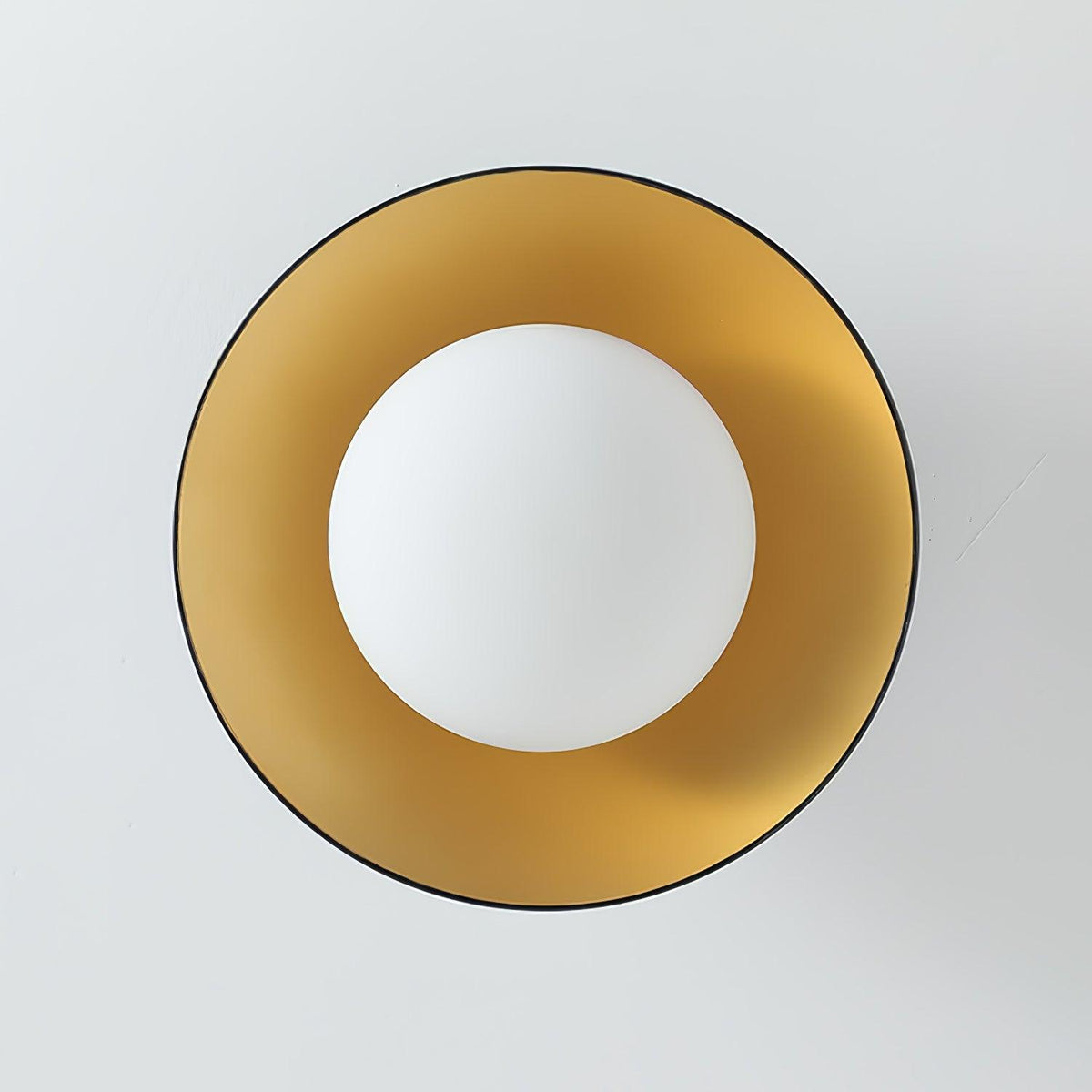 Ombrelle Gold Leaf Dome Ceiling and Wall Light