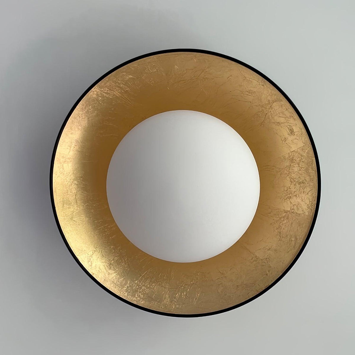 Ombrelle Gold Leaf Dome Ceiling and Wall Light