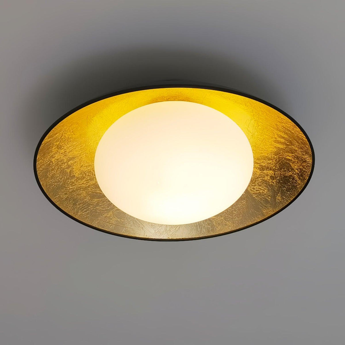 Ombrelle Gold Leaf Dome Ceiling and Wall Light