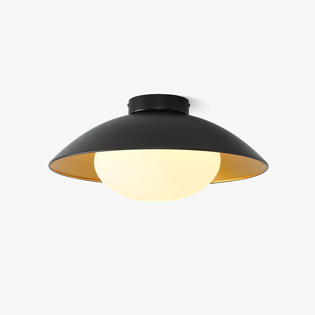Ombrelle Gold Leaf Dome Ceiling and Wall Light
