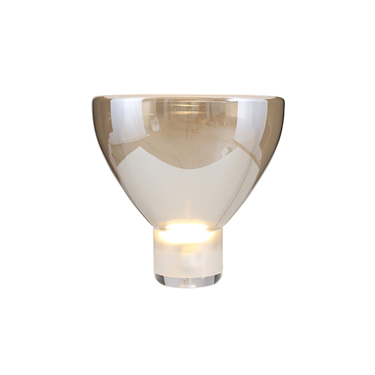Ambrette Glass Bowl Table Lamp