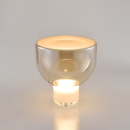 Ambrette Glass Bowl Table Lamp