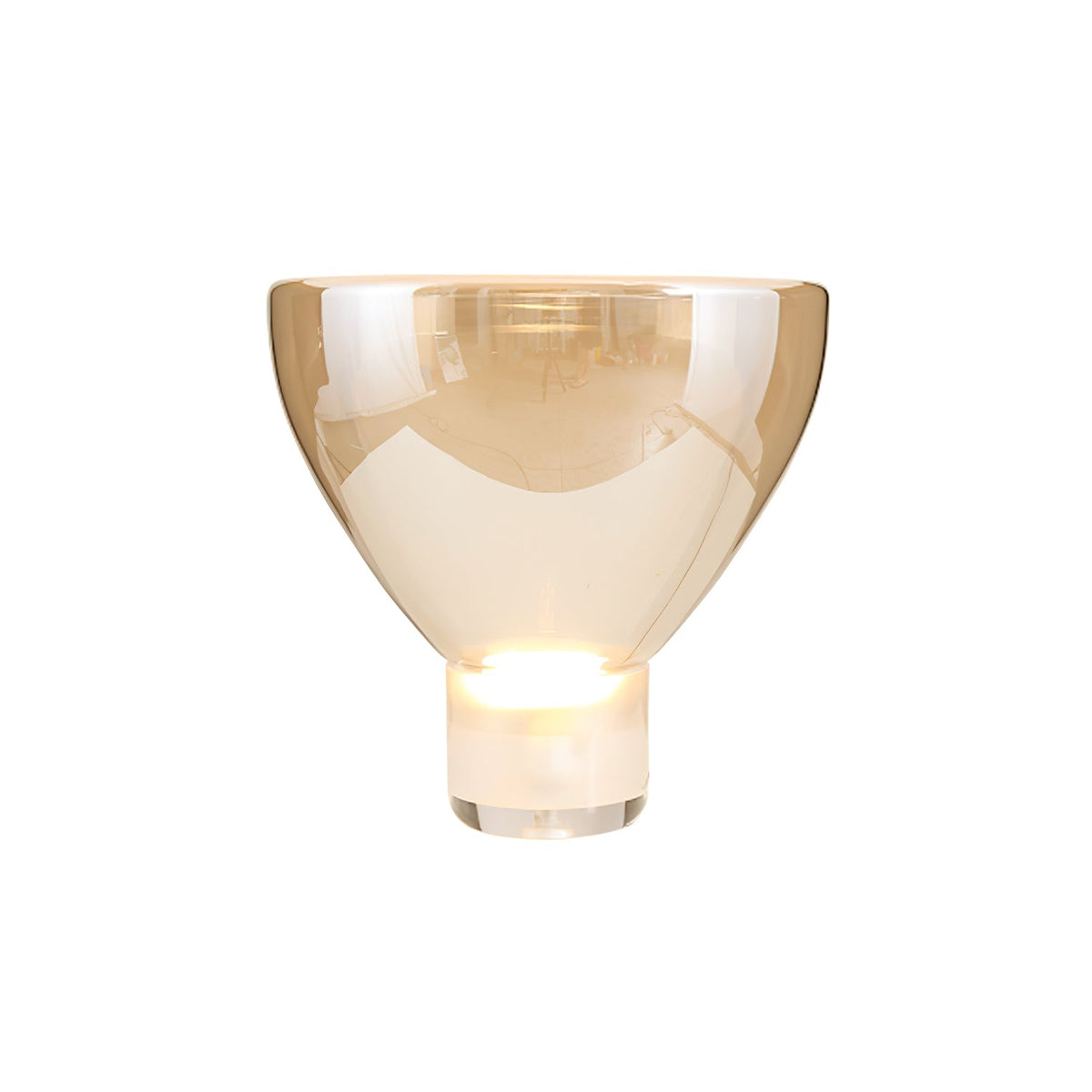 Ambrette Glass Bowl Table Lamp