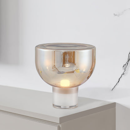 Ambrette Glass Bowl Table Lamp
