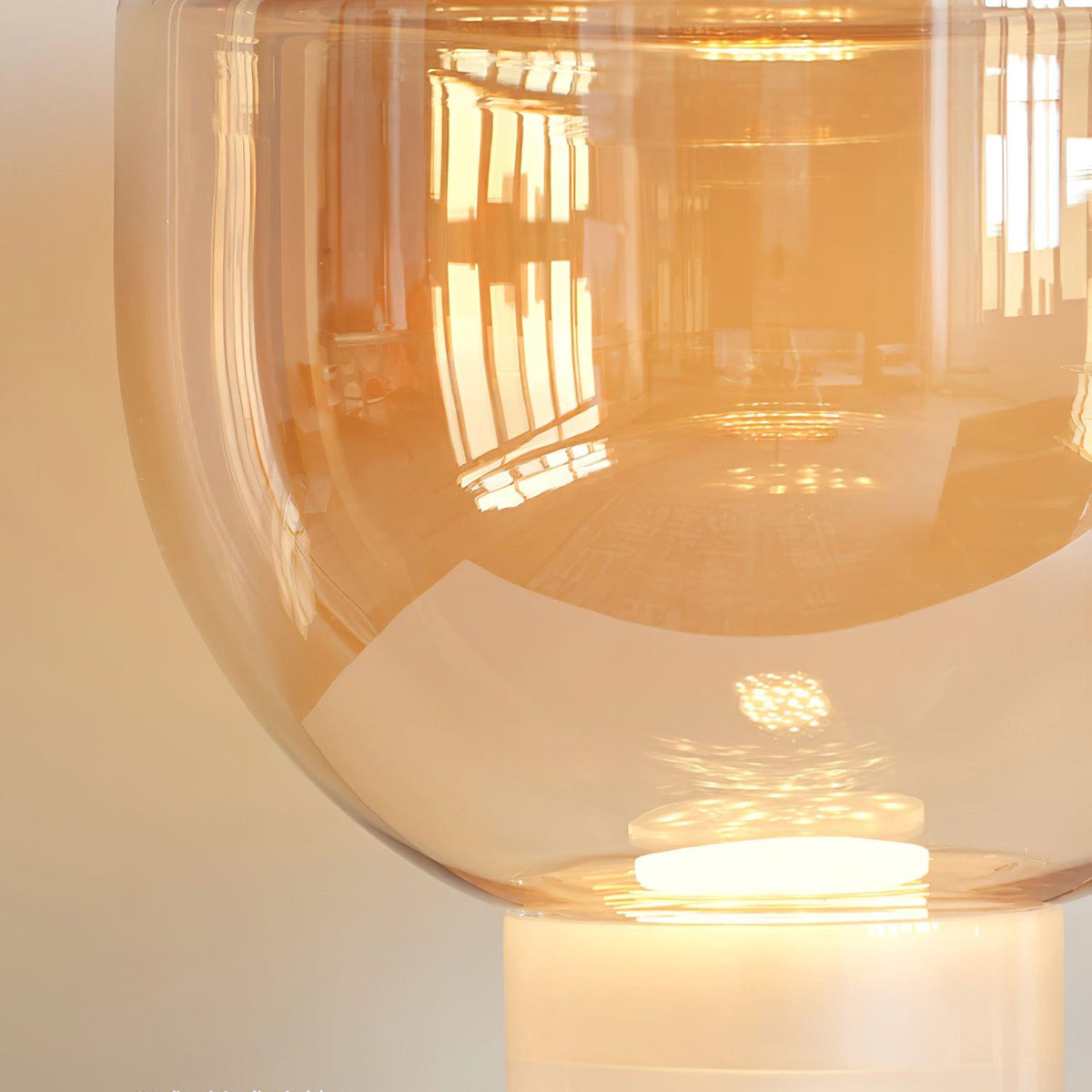 Ambrette Glass Bowl Table Lamp