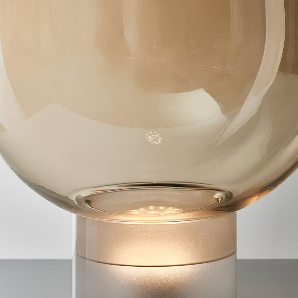 Ambrette Glass Bowl Table Lamp