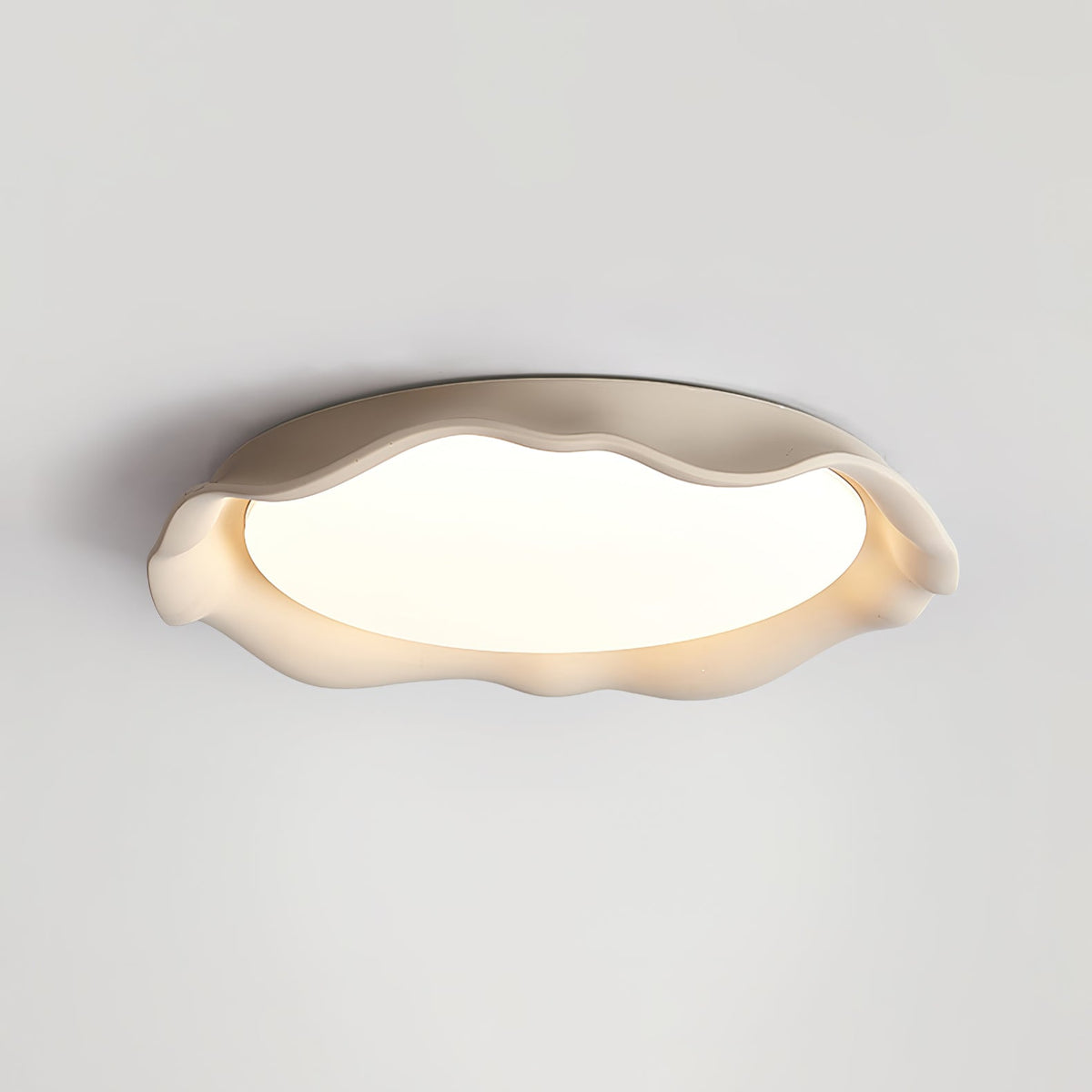 Calanque Microcement Wave LED Ceiling Light