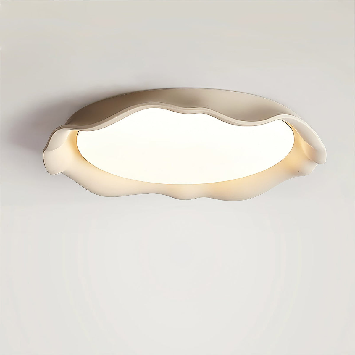 Calanque Microcement Wave LED Ceiling Light