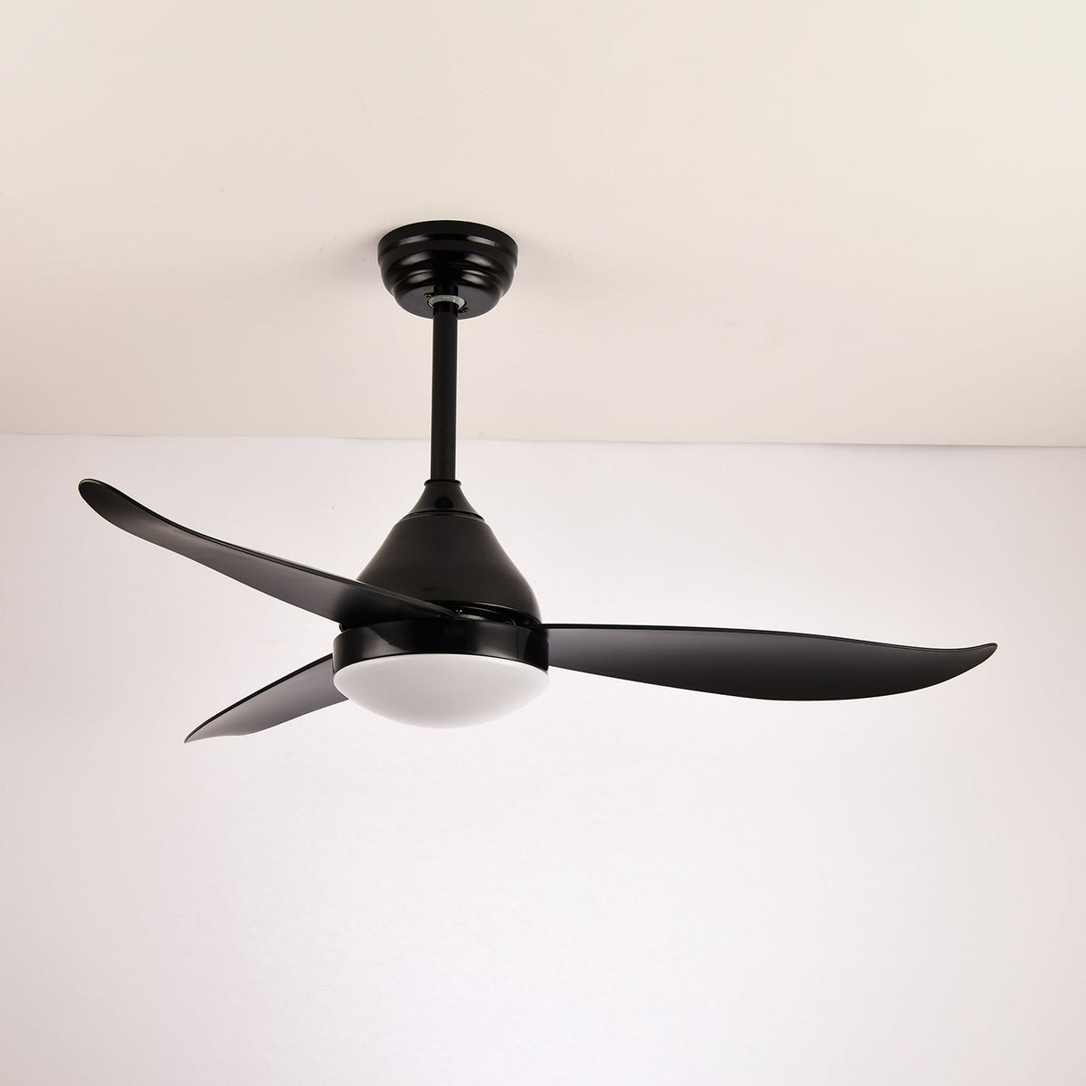 Alize Light Wood Three Blade LED Ceiling Fan Light