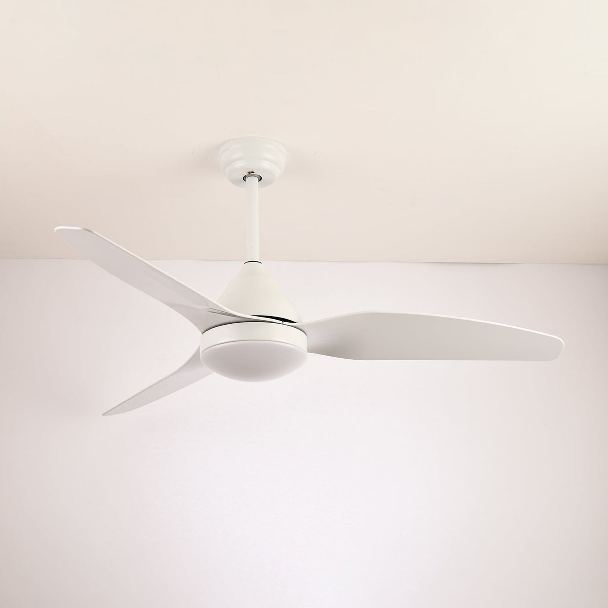 Alize Light Wood Three Blade LED Ceiling Fan Light