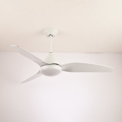 Alize Light Wood Three Blade LED Ceiling Fan Light
