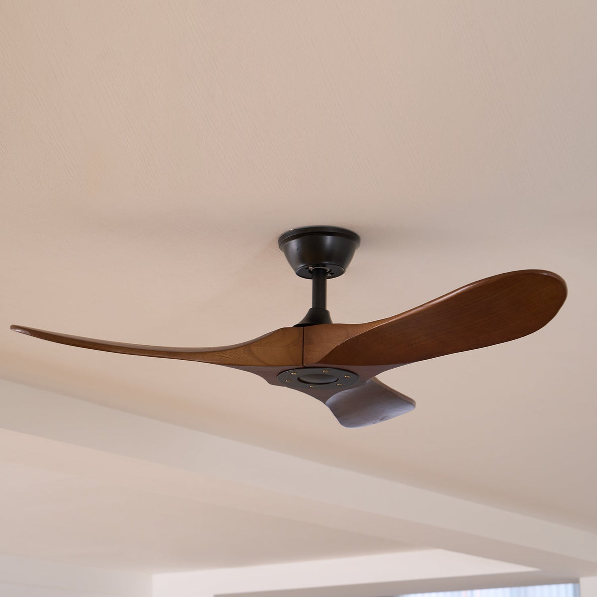Sirocco Walnut Wood DC Ceiling Fan with Remote
