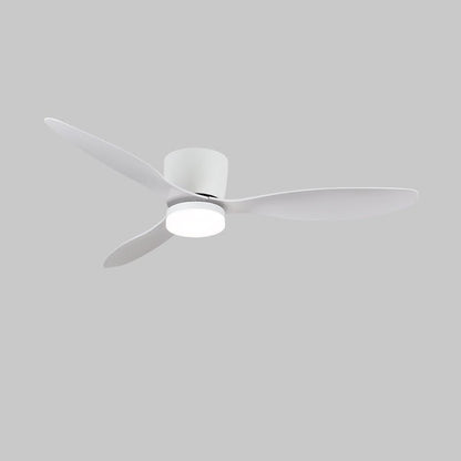 Ilona Low Profile Wood Blade LED Ceiling Fan Light