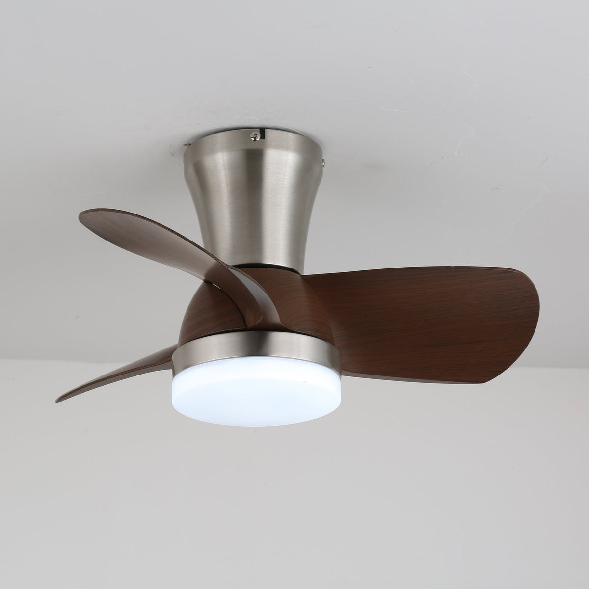 Tramonte Wood Grain LED Ceiling Fan Light