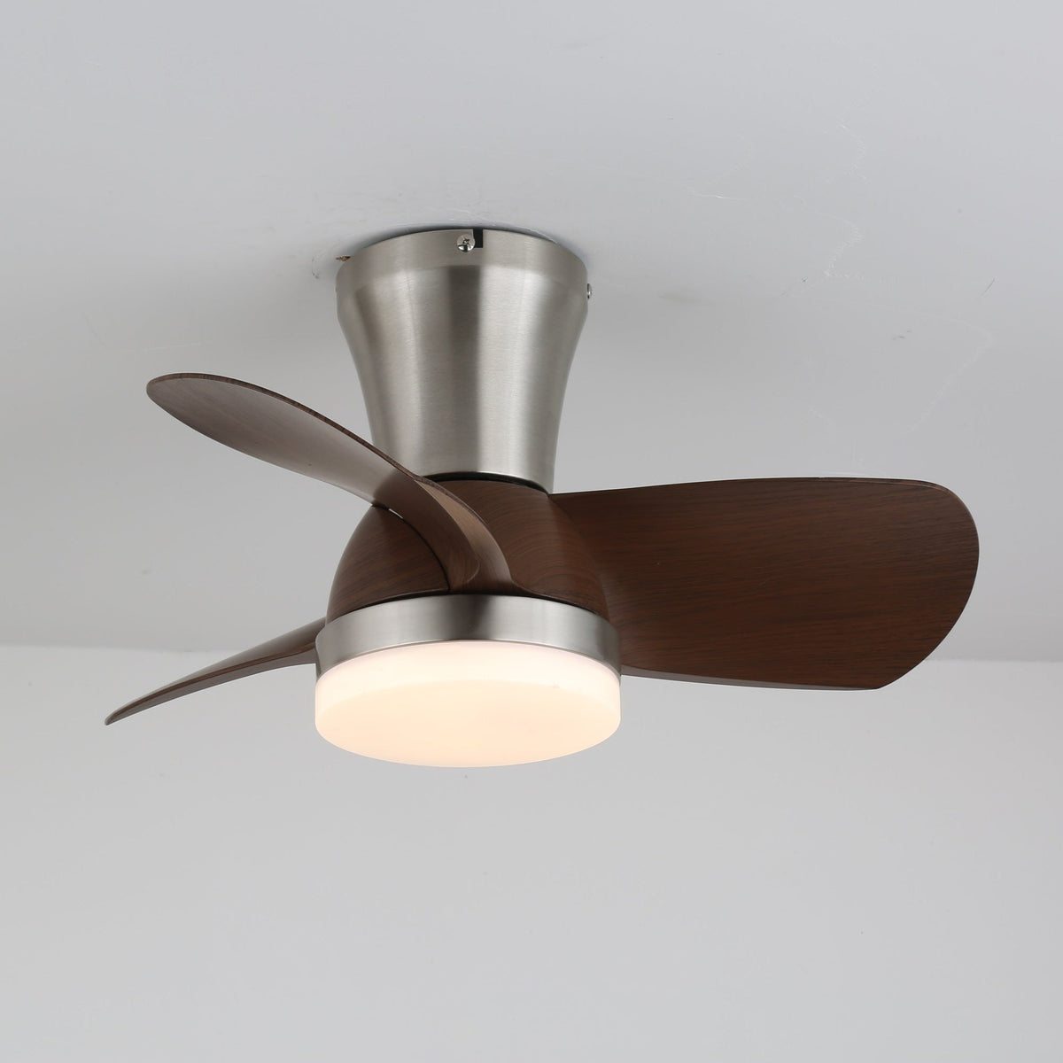 Tramonte Wood Grain LED Ceiling Fan Light