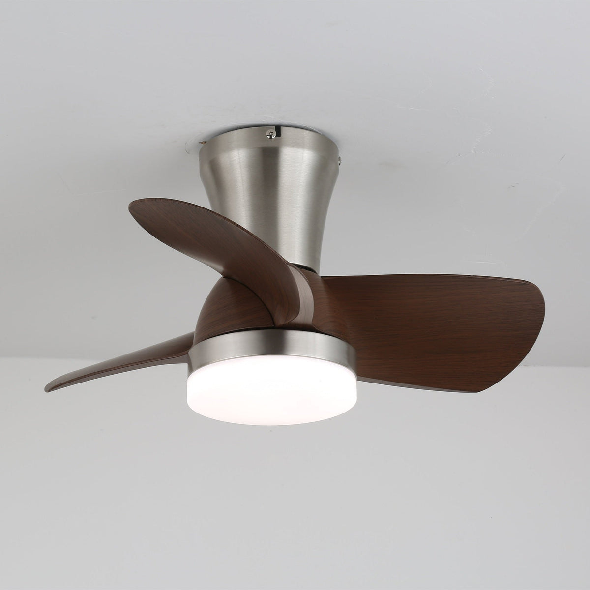 Tramonte Wood Grain LED Ceiling Fan Light