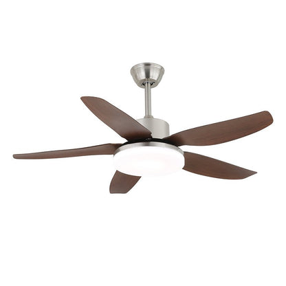 Junon Walnut Blade LED Ceiling Fan Light with Remote