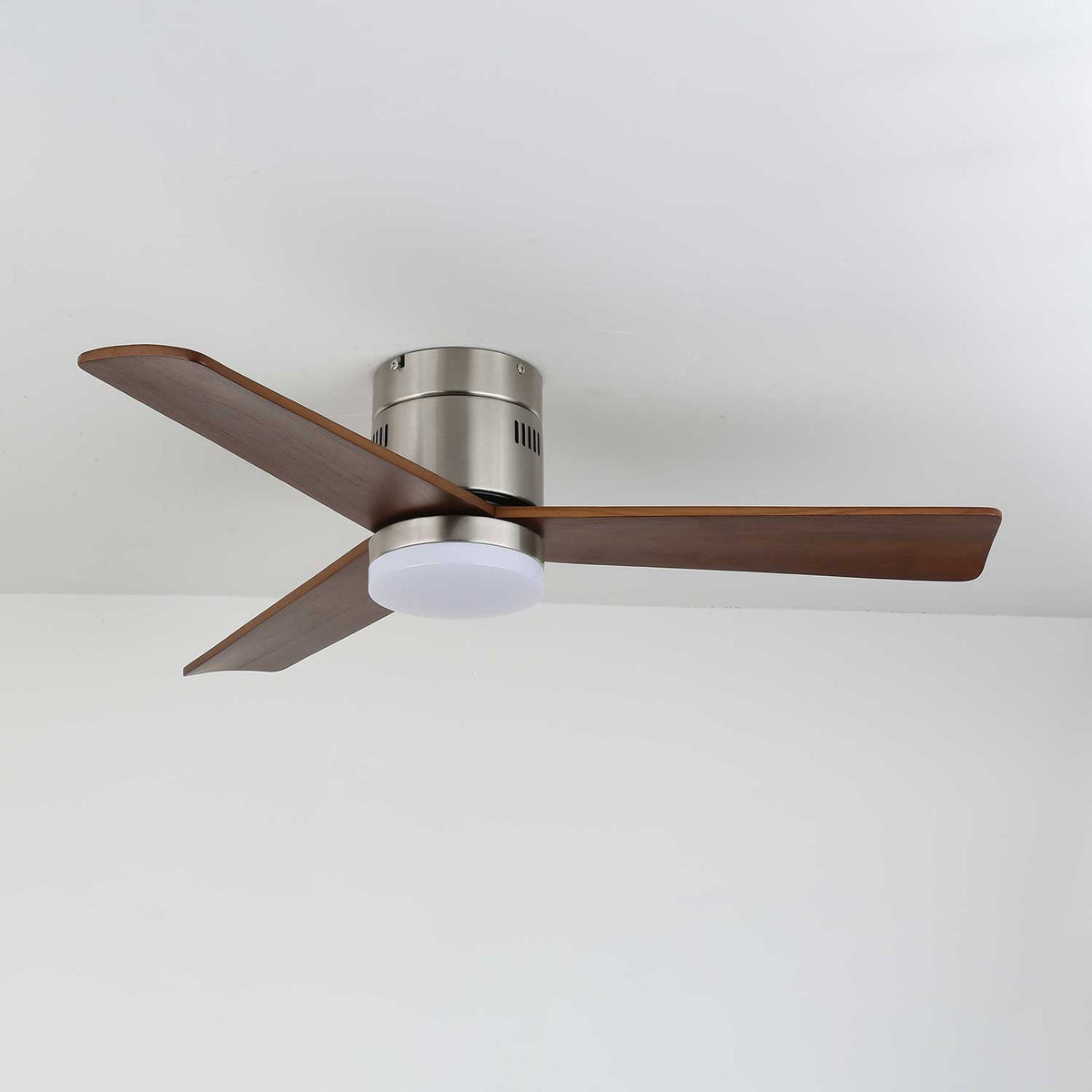 Joliette Low Profile Wood Blade LED Ceiling Fan Light