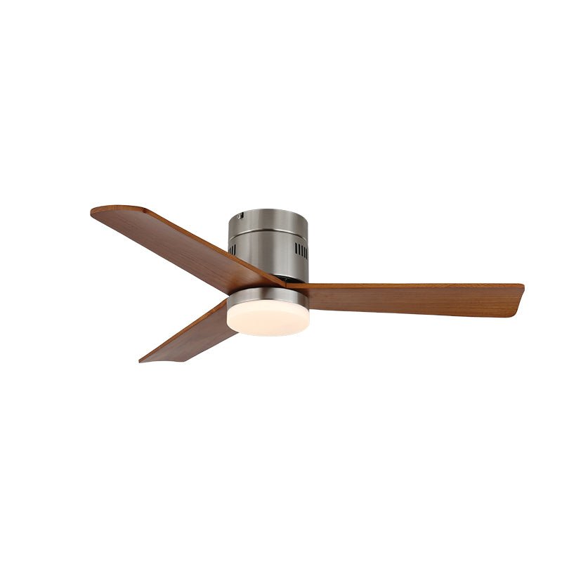 Joliette Low Profile Wood Blade LED Ceiling Fan Light