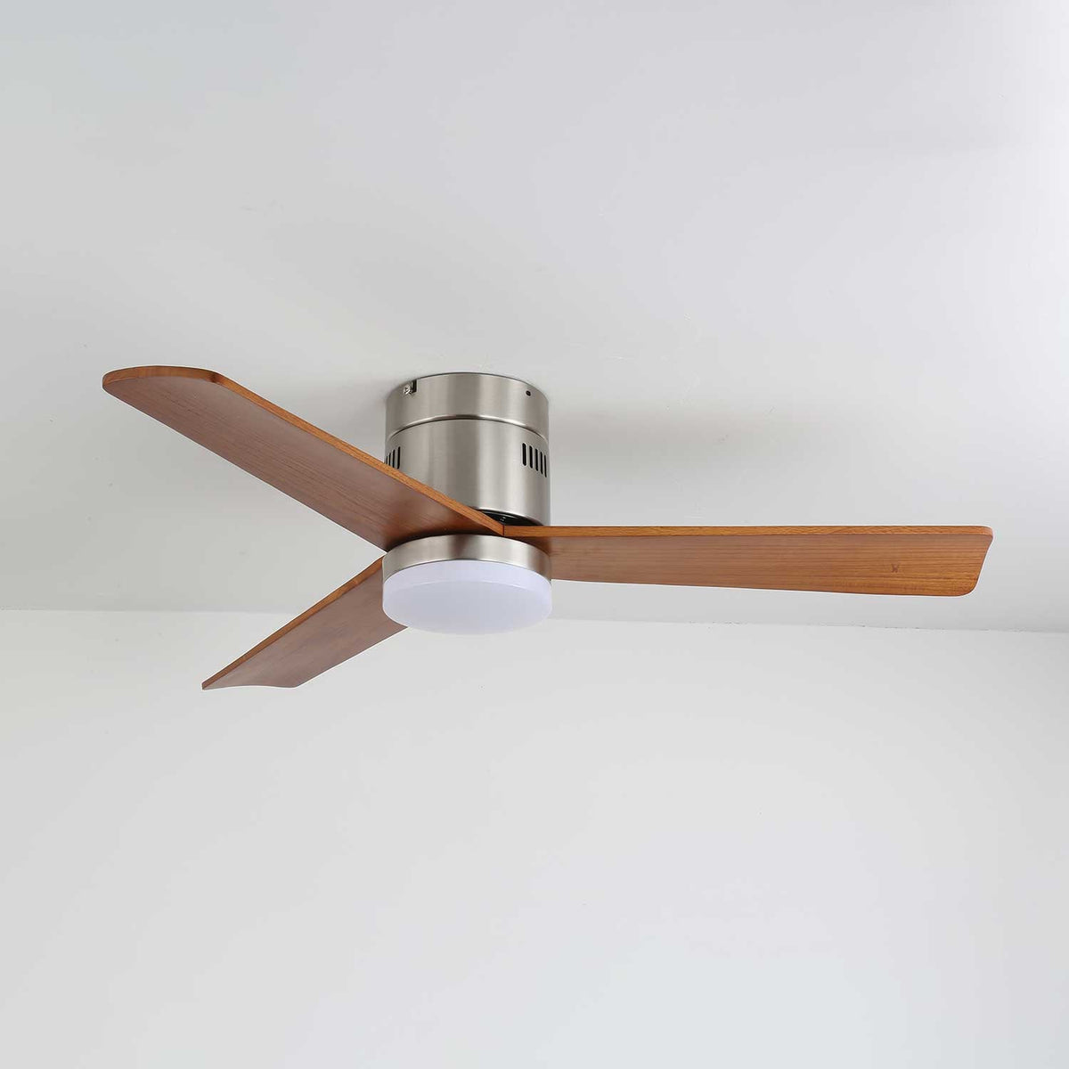 Joliette Low Profile Wood Blade LED Ceiling Fan Light