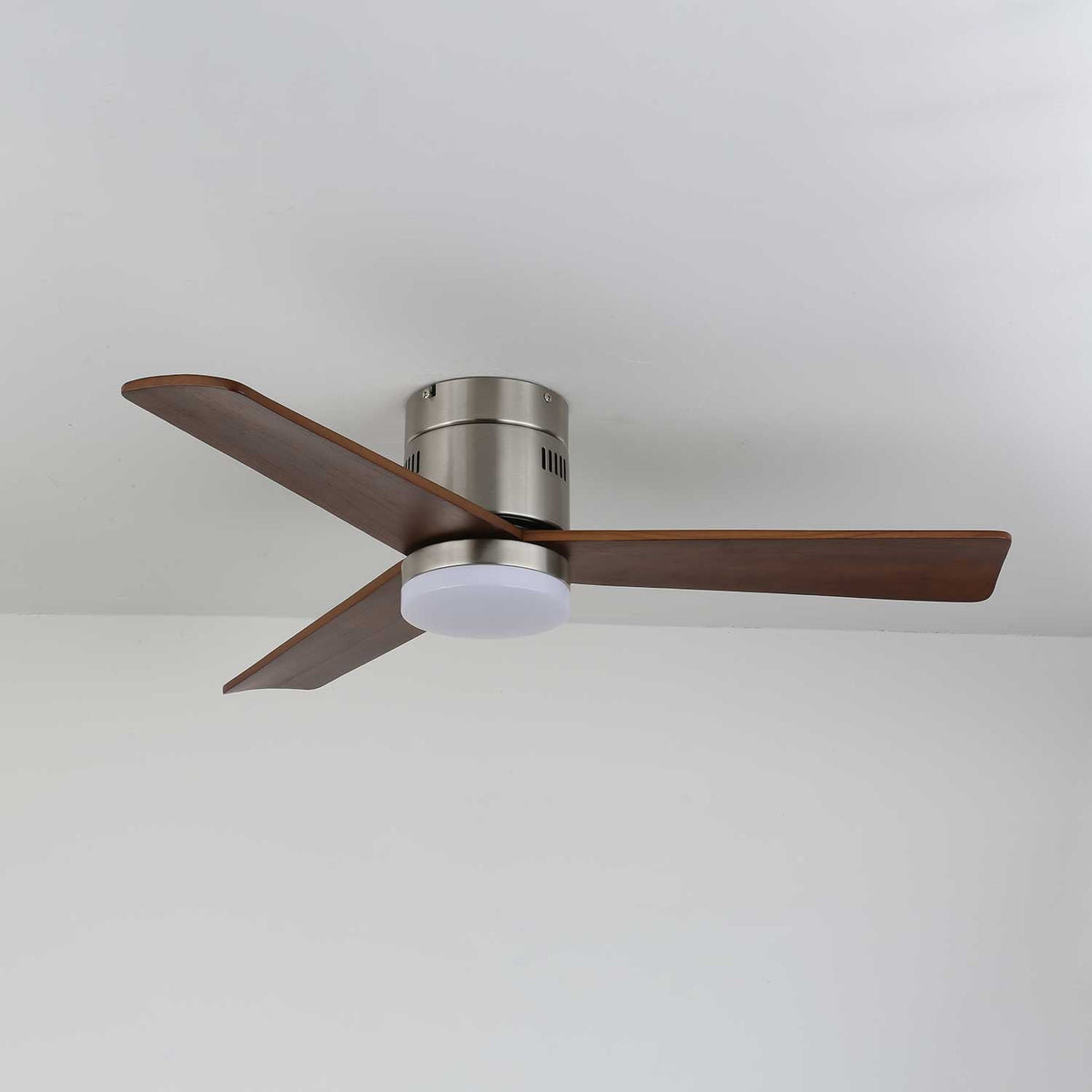 Joliette Low Profile Wood Blade LED Ceiling Fan Light