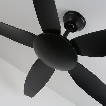 Noemi 52 Inch Matte Black DC Ceiling Fan with Remote