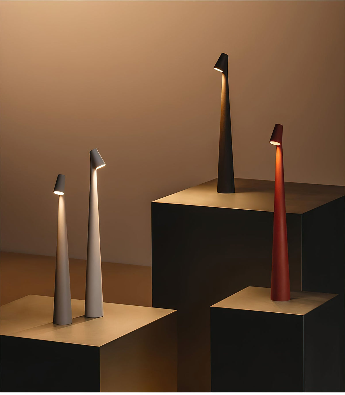Amaryn Slim Cone Rechargeable LED Table Lamp