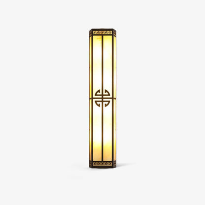 Wrenna Tall Alabaster Outdoor LED Wall Light