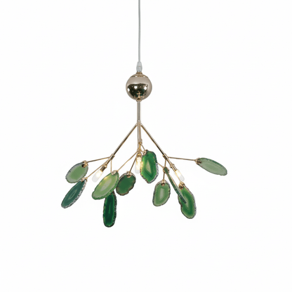 Calliste Natural Agate Rose Gold Branch Chandelier