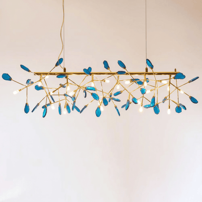 Calliste Natural Agate Rose Gold Branch Chandelier