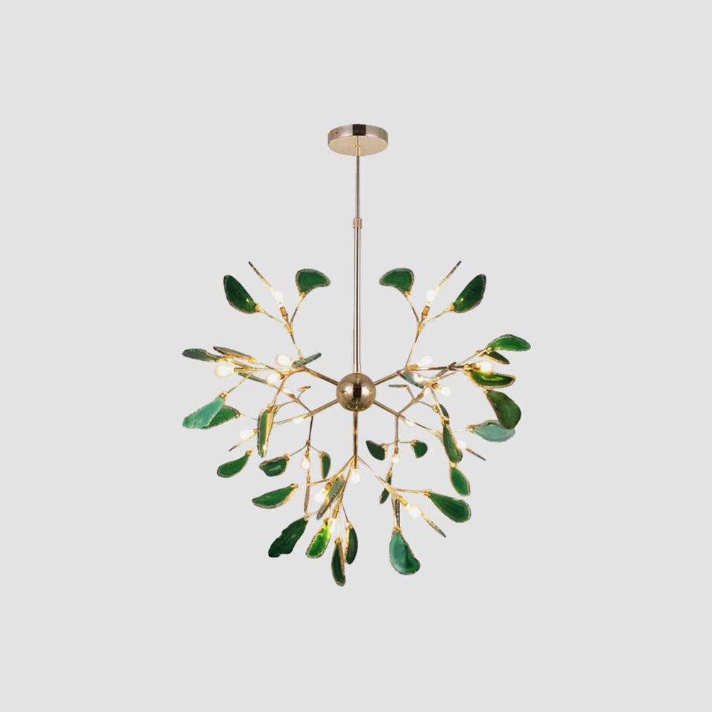 Calliste Natural Agate Rose Gold Branch Chandelier