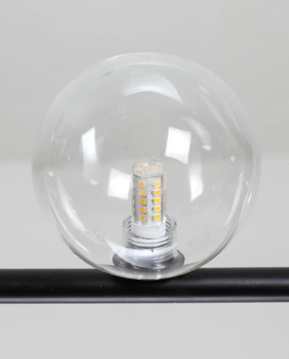 Ailis Linear Clear Glass Globe Chandelier