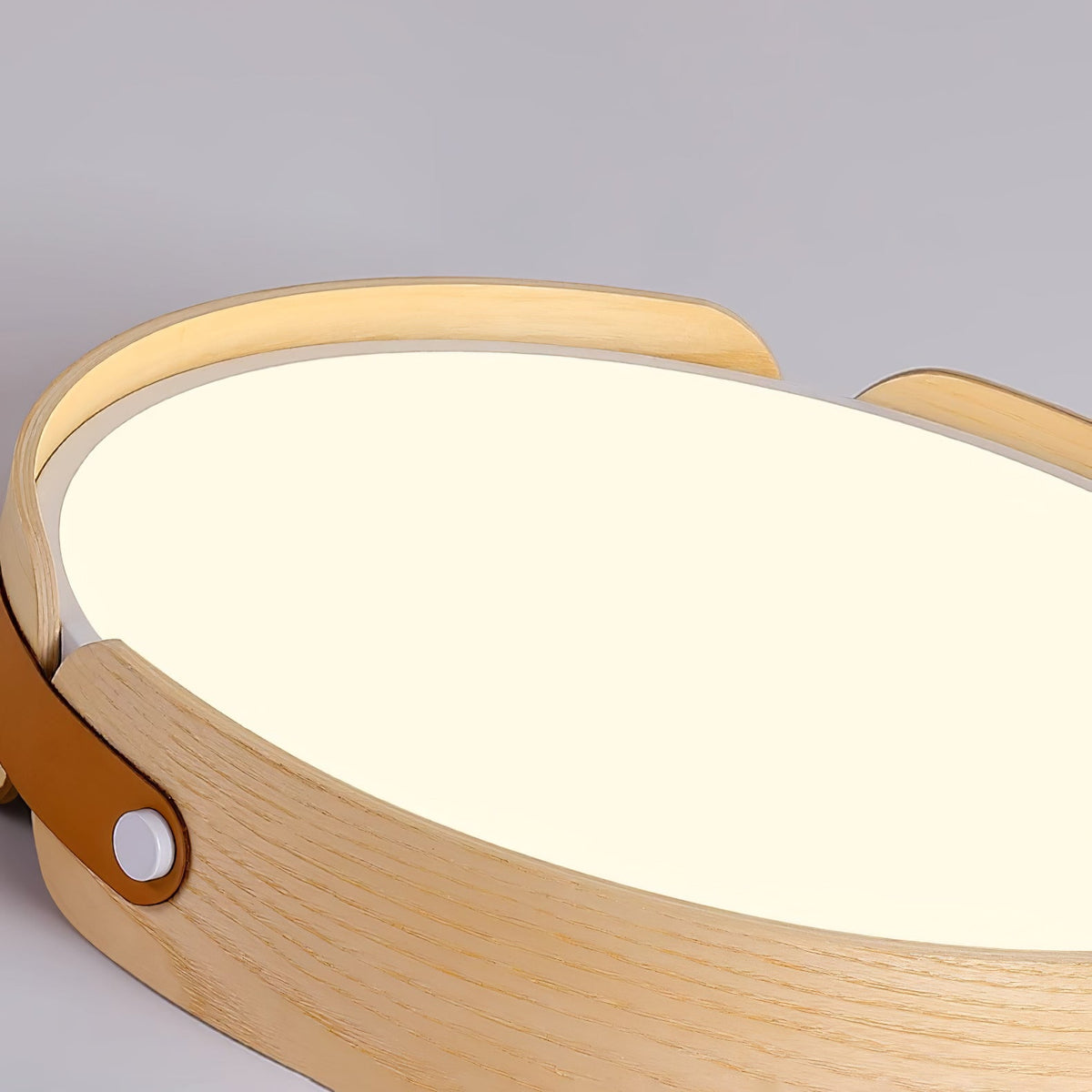 Allegra Slim Wood LED Flush Mount Ceiling Light