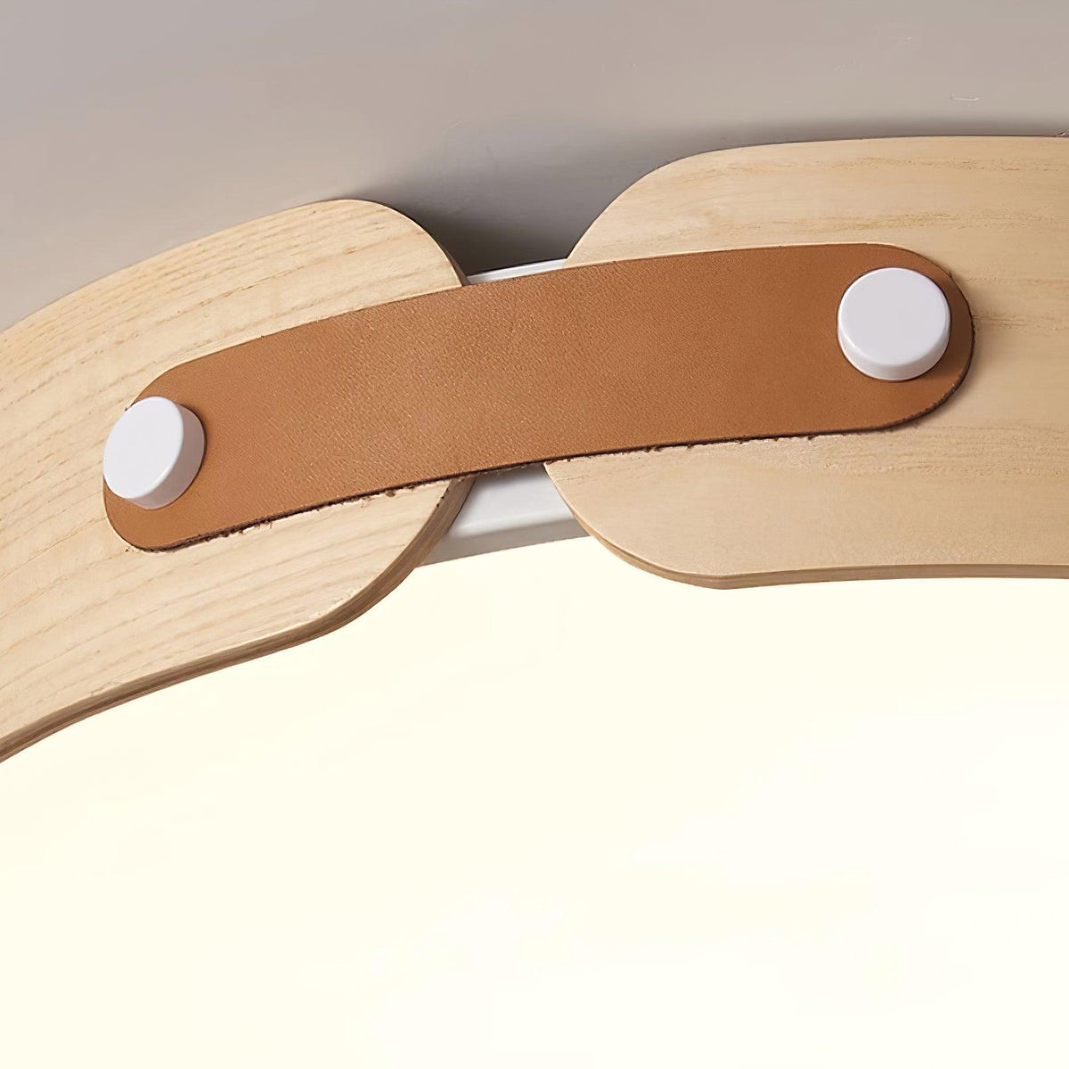 Allegra Slim Wood LED Flush Mount Ceiling Light