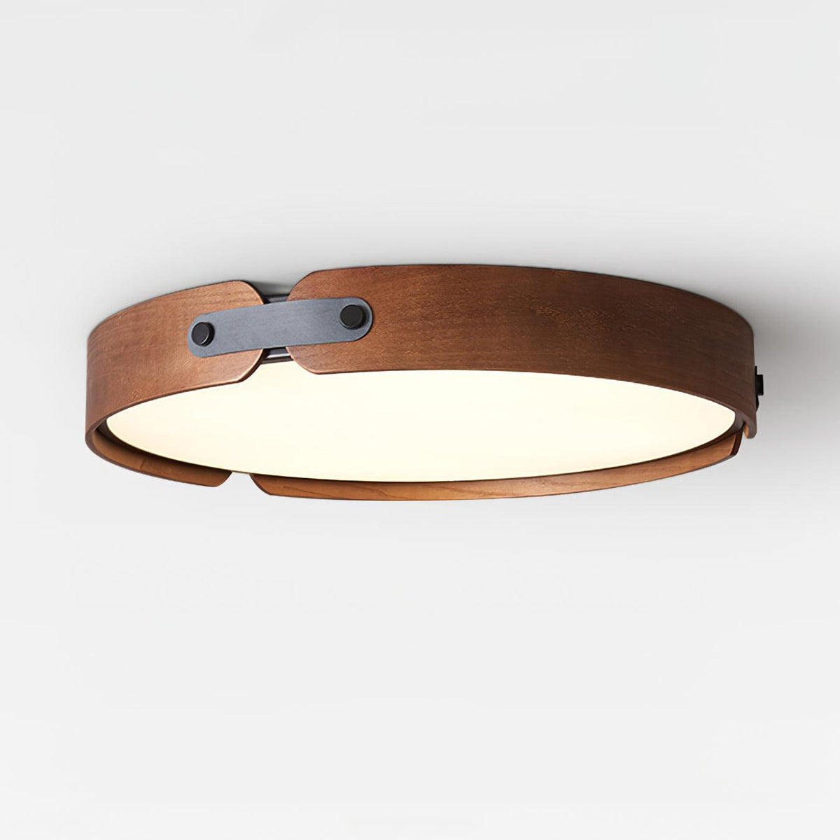 Allegra Slim Wood LED Flush Mount Ceiling Light