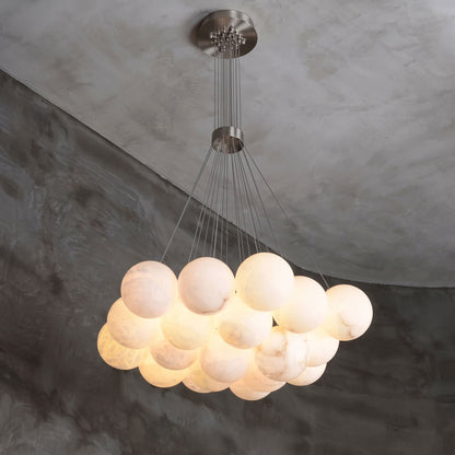 Alix Alabaster Ball Cluster Chandelier