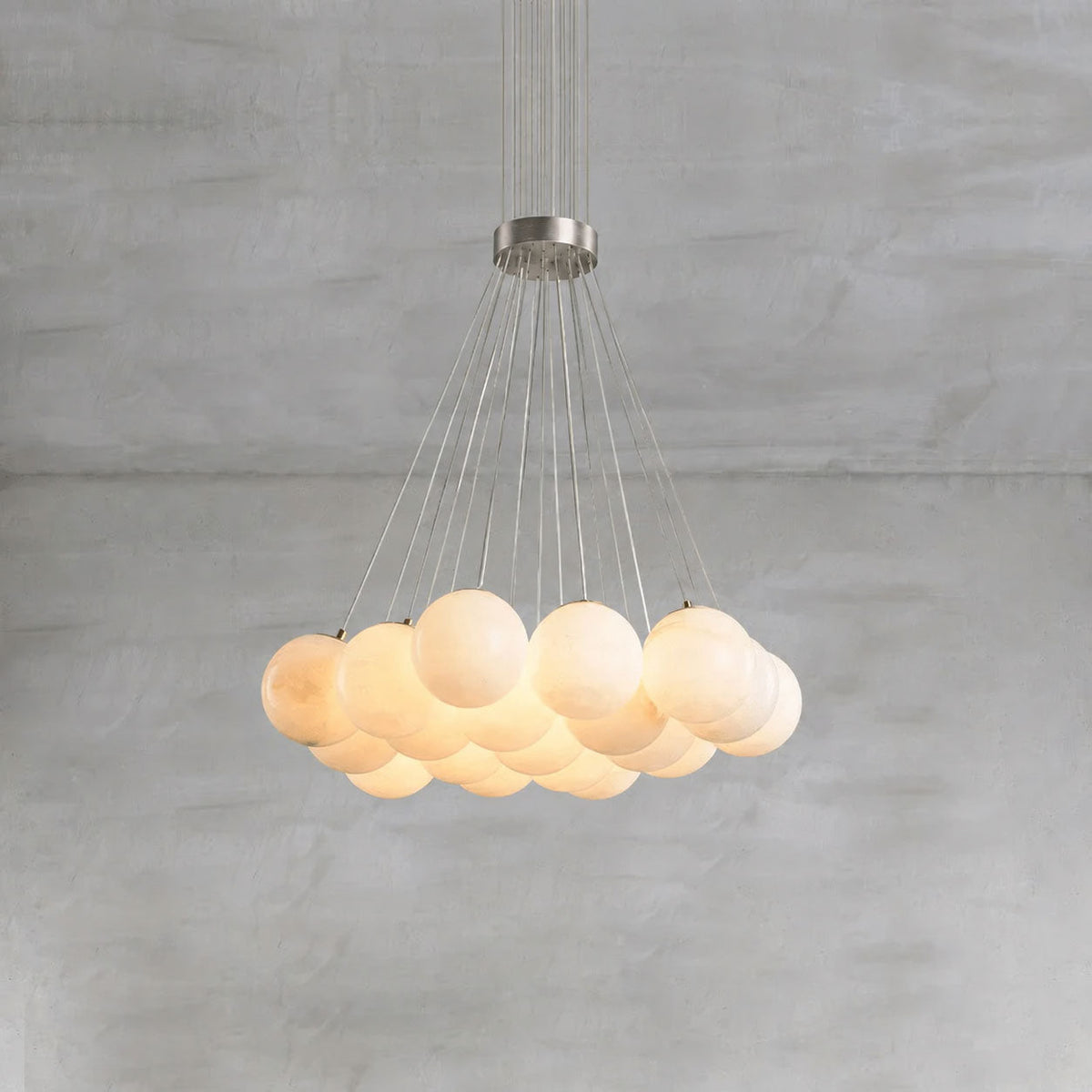 Alix Alabaster Ball Cluster Chandelier