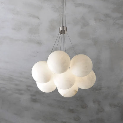Alix Alabaster Ball Cluster Chandelier