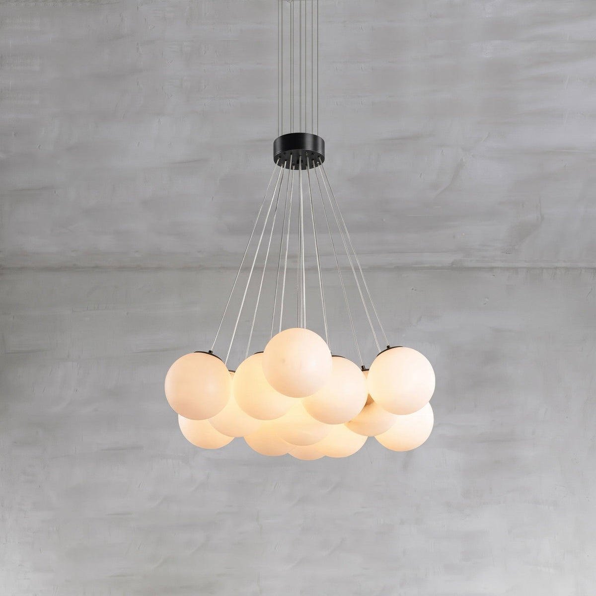 Alix Alabaster Ball Cluster Chandelier