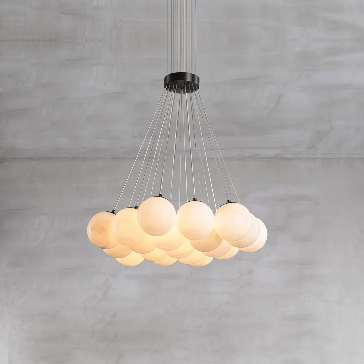 Alix Alabaster Ball Cluster Chandelier