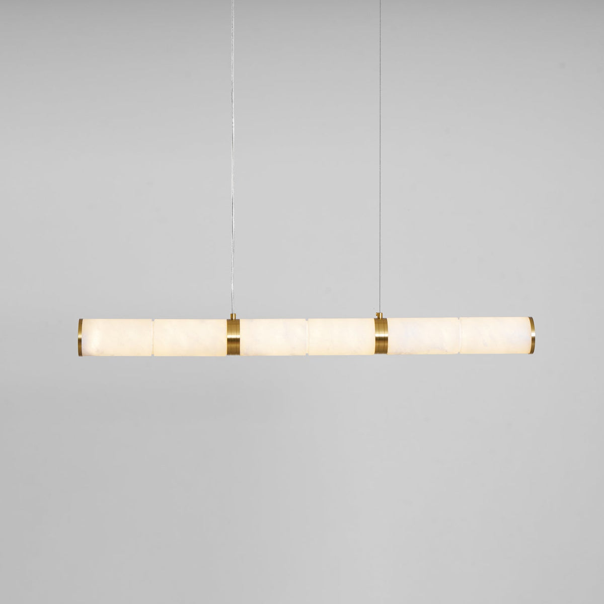 Anaelle Linear Alabaster Tube LED Pendant Light