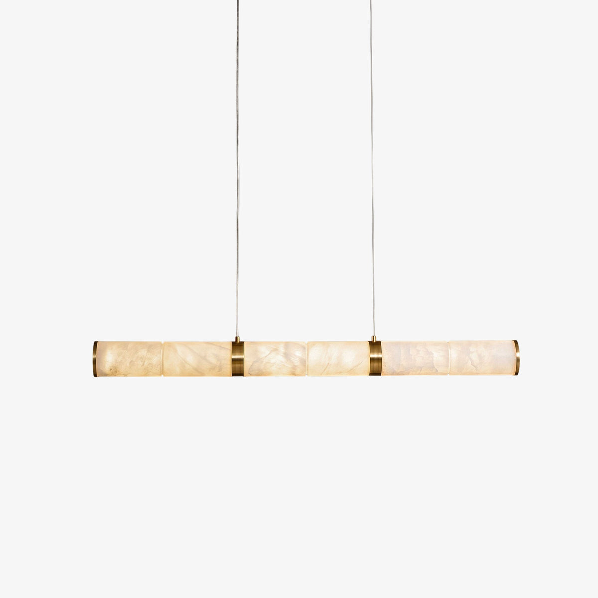 Anaelle Linear Alabaster Tube LED Pendant Light