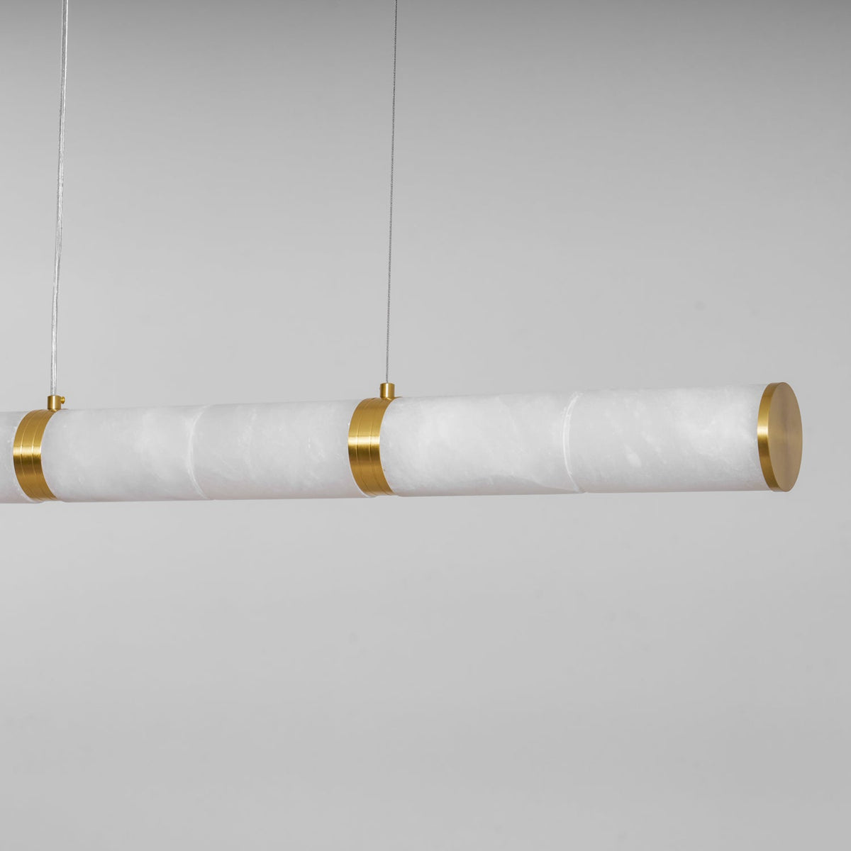 Anaelle Linear Alabaster Tube LED Pendant Light